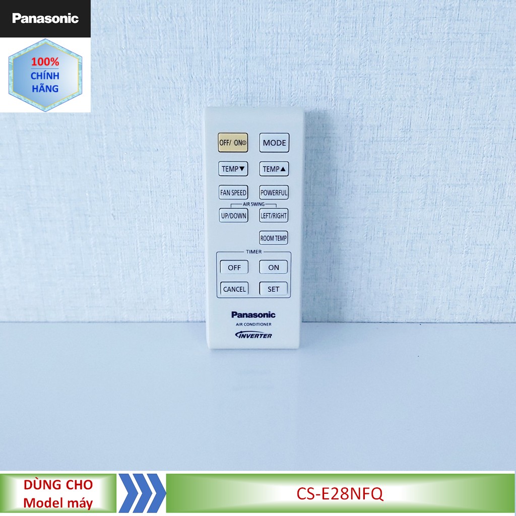 Phụ kiện [Remote chính hãng] Điều khiển điều hòa tủ đứng Panasonic model CS-E28NFQ