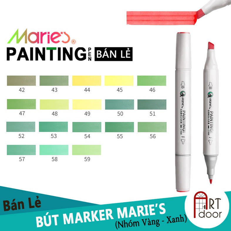 [ARTDOOR] Bút Marker MARIE'S (từ 61~138)