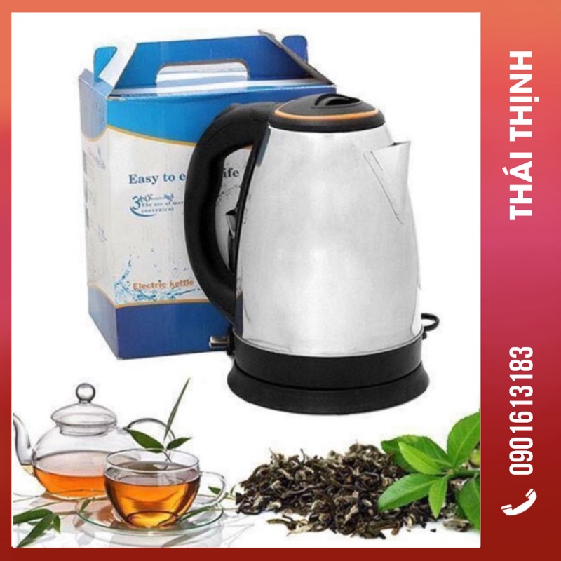 Ấm đun siêu tốc, bình đun nước nóng dung tích 1,8L cho gia đình