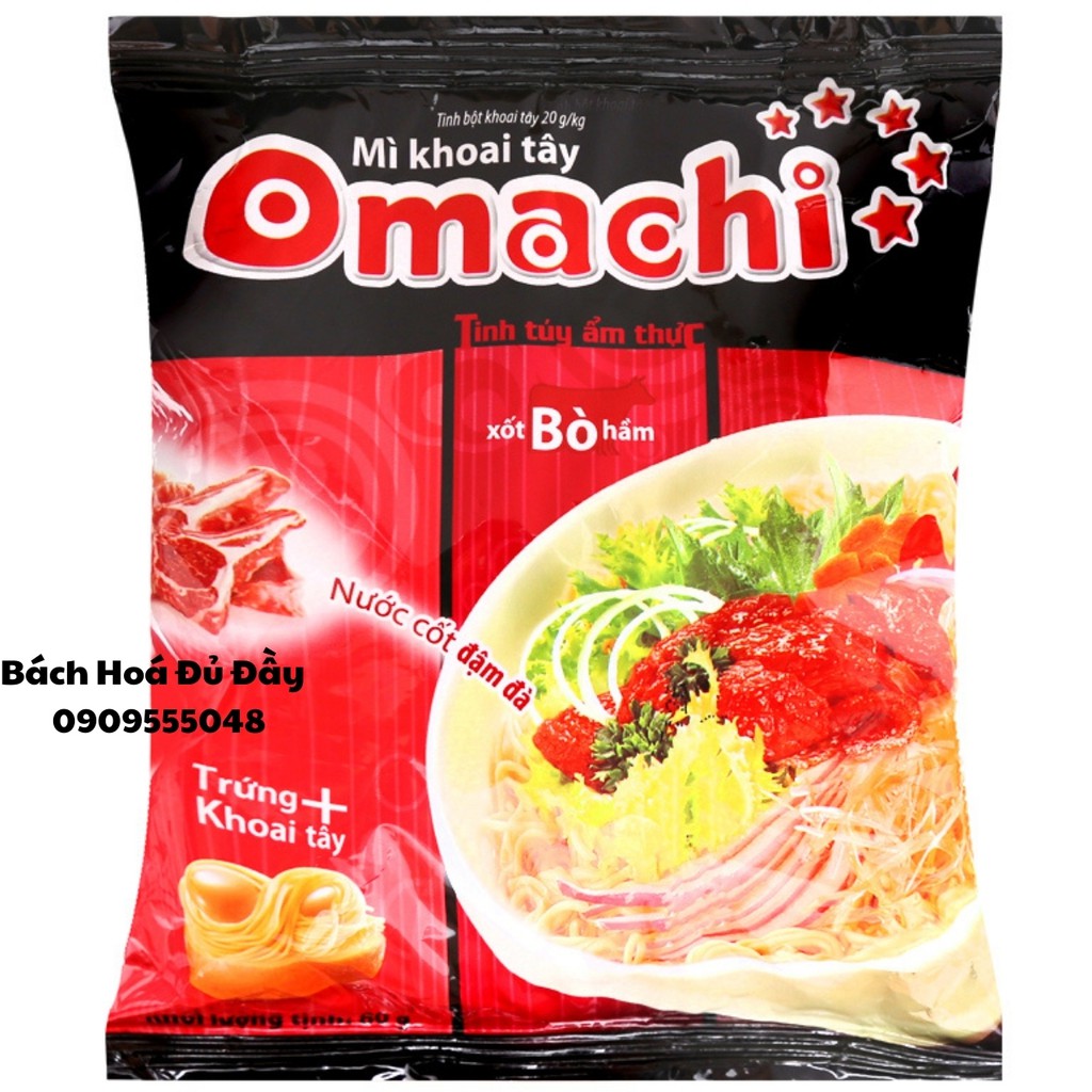 Mì gói các loại bao gồm Hảo Hảo, Gấu Đỏ, Omachi, Đệ Nhất, Miliket, 3 miền, Lẩu Thái, Cung Đình, mì chay Rau Nấm
