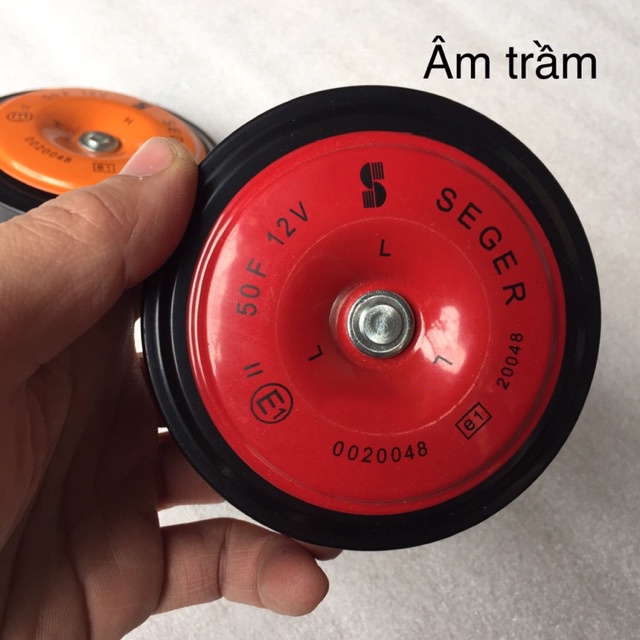 BỘ CÒI ĐĨA 12V LẮP XE MÁY Ô TÔ SEGER / KIYANO -Mẫu D5