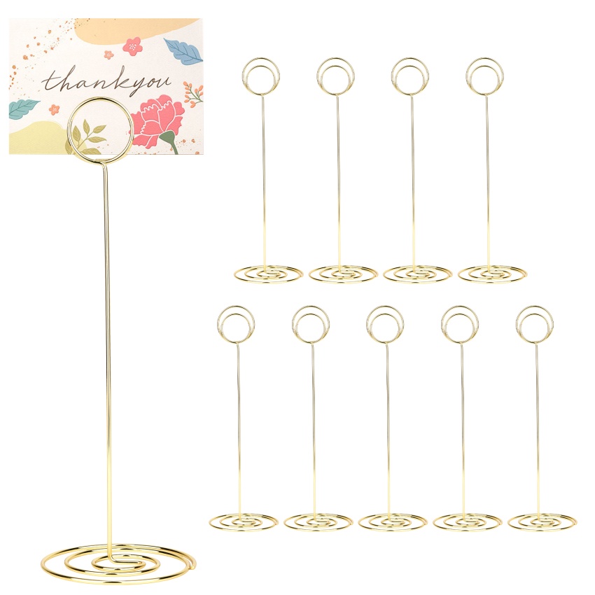 Set 10 Giá Đỡ Thẻ Ghi Số Kích Thước 8.75 inch Để Bàn Trang Trí Tiệc Cưới / Nhà Hàng / Lễ Tốt Nghiệp