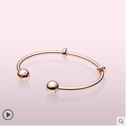 Vòng Tay Pandora Dạng Hở Thiết Kế Đơn Giản Hợp Thời Trang