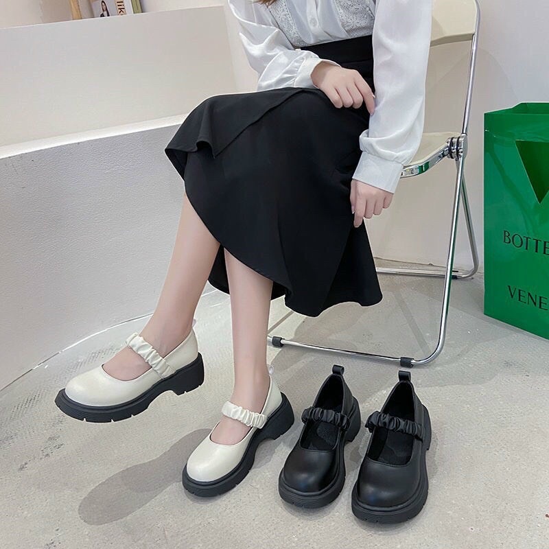 GIÀY BÚP BÊ ĐẾ ĐỐC ĐỘN ĐẾ ,HÀNG ĐẸP 2 MÀU TRẮNG ĐEN SIÊU XINH