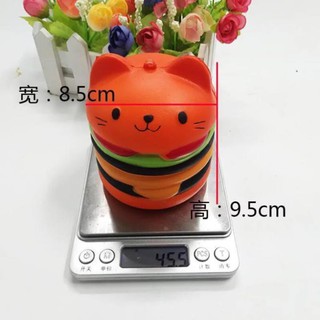bánh humberger mèo squishy nhiều màu AA