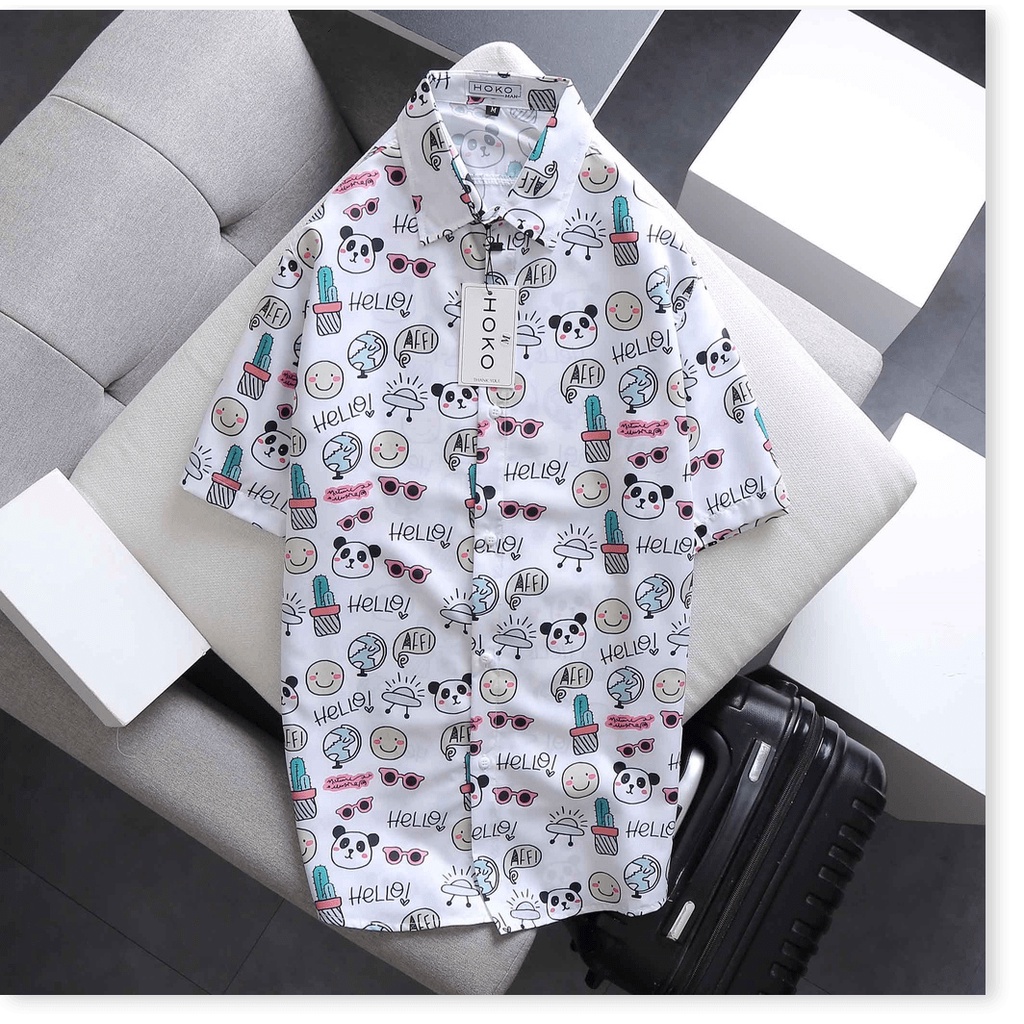 SIÊU PHẨM ÁO SƠ MI NGẮN TAY NAM CỰC CHẤT HOẠ TIẾT ĐỘC LẠ SIÊU HOT HÈ 2021 KME FASHION