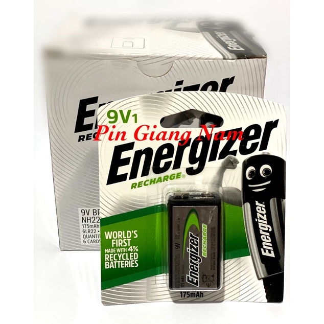 Pin sạc 9V vuông Energizer NH22 BP1 175mAh vỉ 1 viên