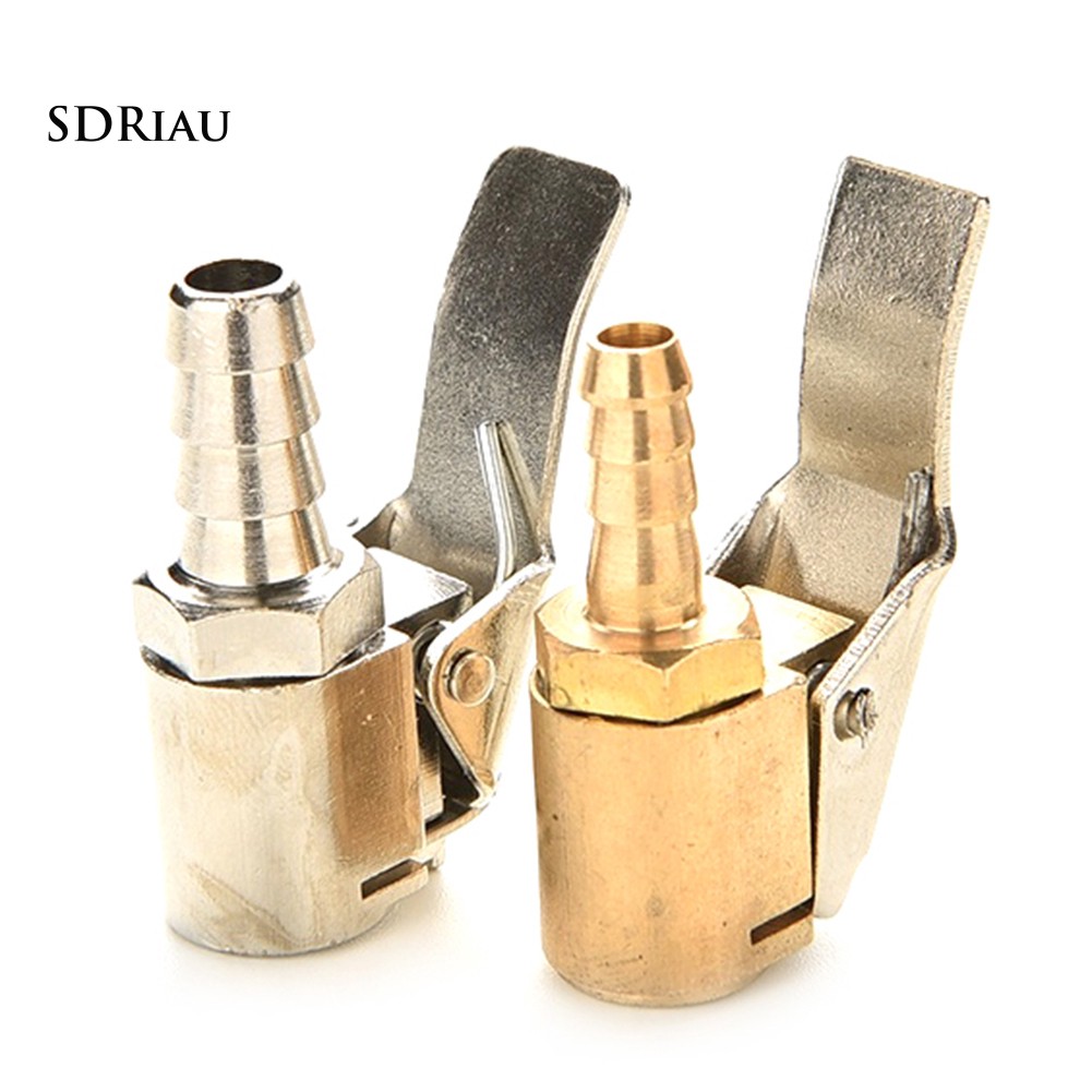 Van bơm lốp xe hơi có kẹp nối ống dẫn khí 6/8mm tiện dụng