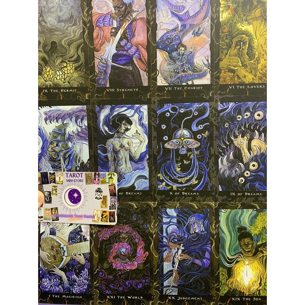 Bộ Bài Blood Moon Tarot Size Gốc, Chất Liệu Giấy Cao Cấp