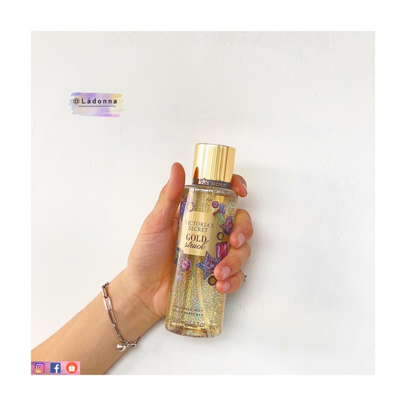 Xịt thơm dưỡng thể toàn thân Bodymist Gold Struck- Victoria's Secret