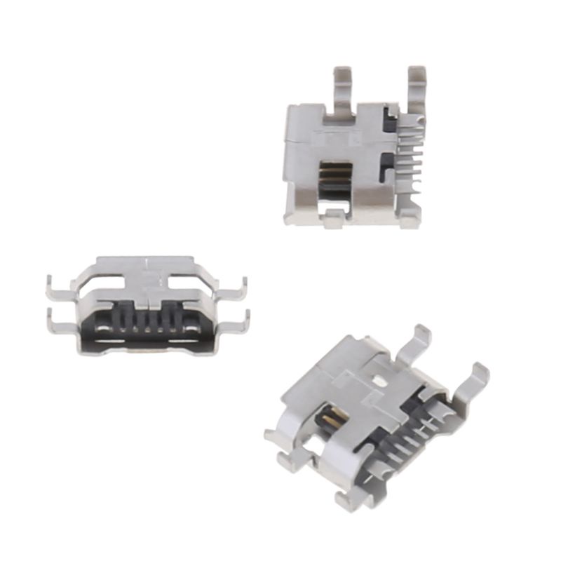 Set 10 Đầu Nối Cổng Micro USB Type B 5 Pin Female SMD 4 Chấu