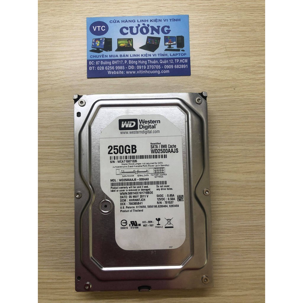 Ổ cứng 250Gb Sata Western