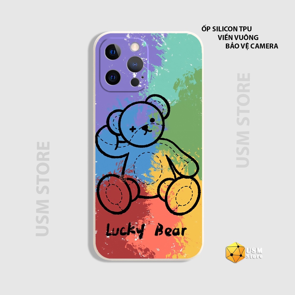 Ốp lưng iphone 6/6s/6plus/7/7plus/8/8plus/X/XS/XSmax/XR/11/11Pro/11Promax/12/12Pro/12Promax/12Mini/13/13Promax hình Bear
