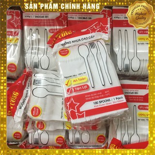 Thìa nhựa Gia Tường 100 cái / Gói