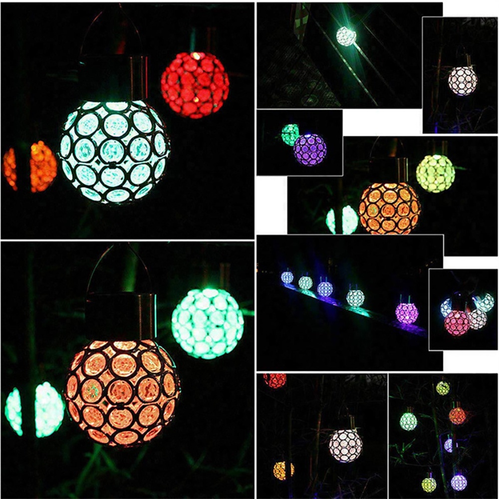 Đèn lồng bóng LED treo trang trí sân vườn thông minh sử dụng năng lượng mặt trời độc đáo