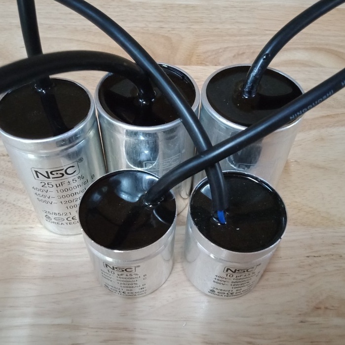 Tụ điện dùng cho điều hòa, máy giặt, máy bơm ...