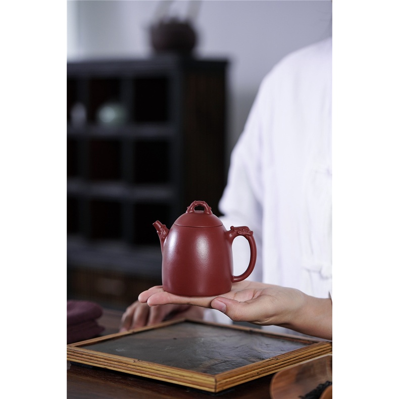 Ấm Tử Sa Nghi Hưng Tần Quyền Long Tuyền 200 ml (Đại Hồng Bào)