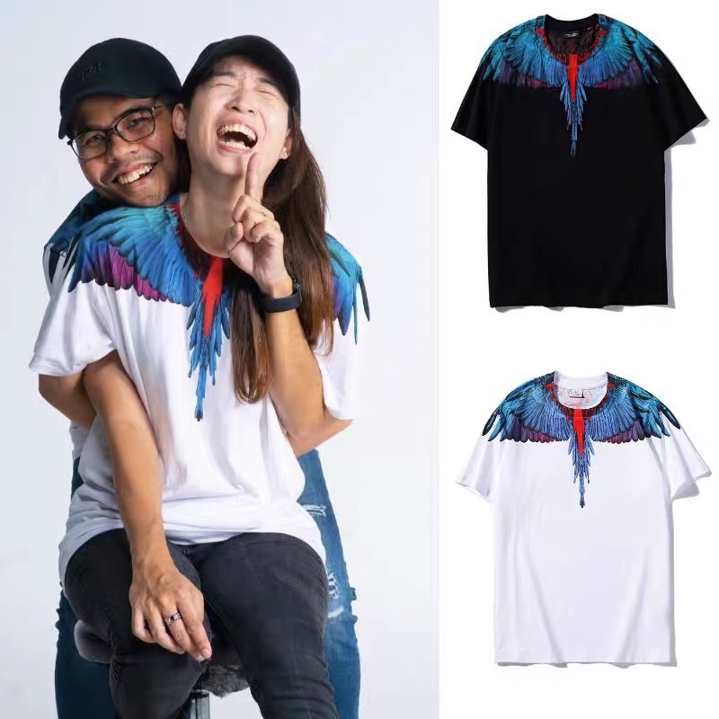 Áo thun cánh chim burlon hoạ tiết nam nữ hót trend 2022