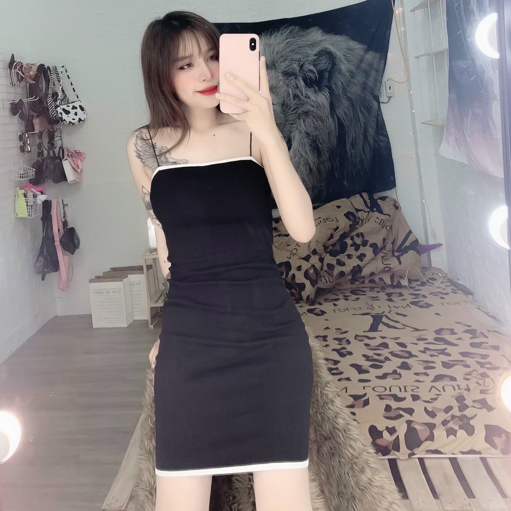 Đầm body sexy đẹp Siêu Xinh sọc xoắn cổ | BigBuy360 - bigbuy360.vn