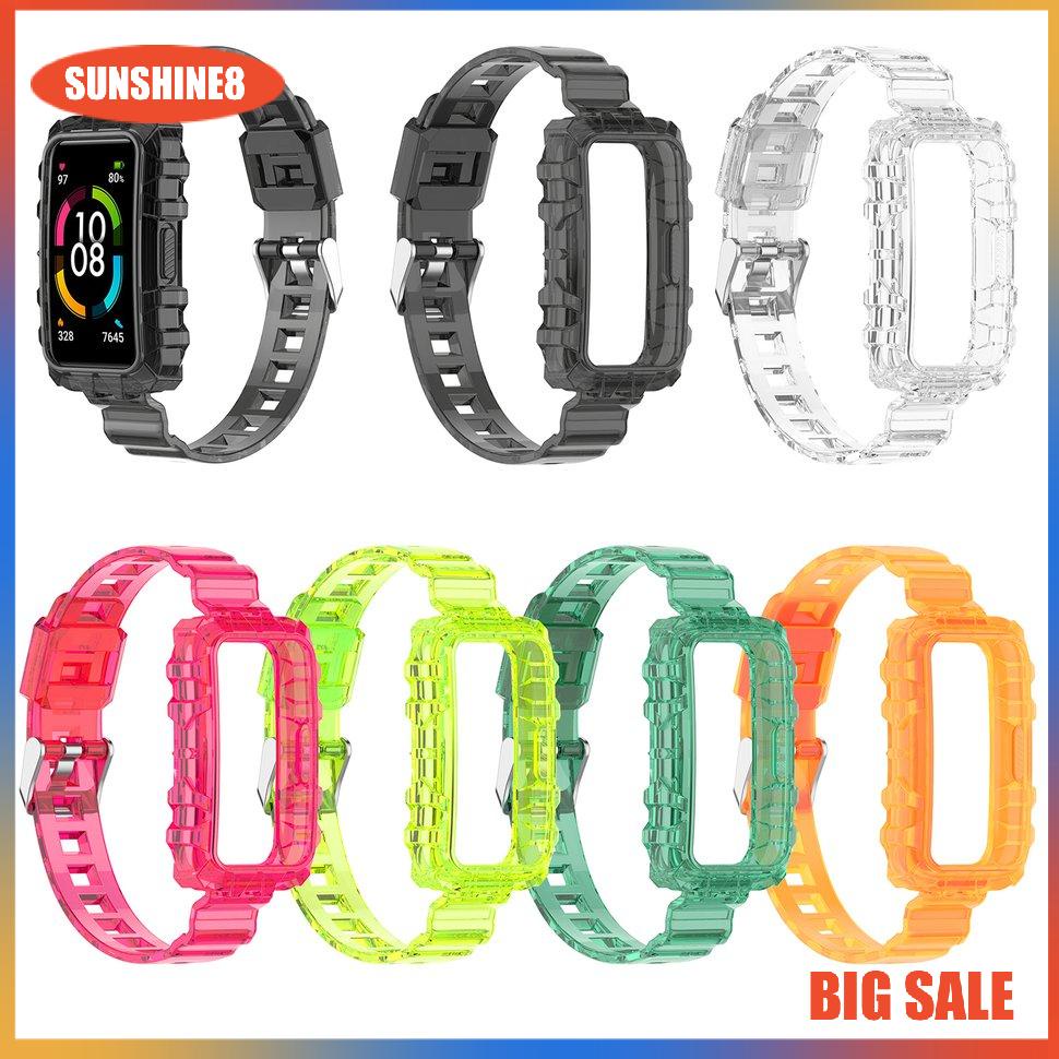 Dây đeo TPU trong suốt chống bụi chống rơi cho Honor Band 6