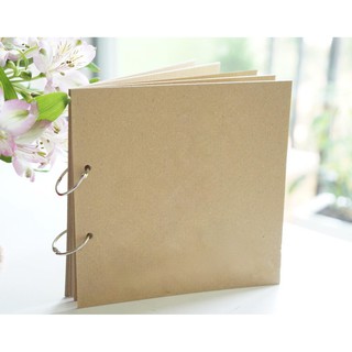 Sổ làm album ảnh Scrapbook 5 tờ bìa cứng, đóng 2 khoen, bìa dày 3 lớp