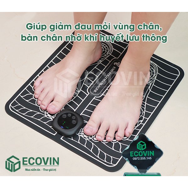 Máy massage bàn chân, máy xoa bóp chân hồng ngoại EMS xung điện HM-C3 cao cấp