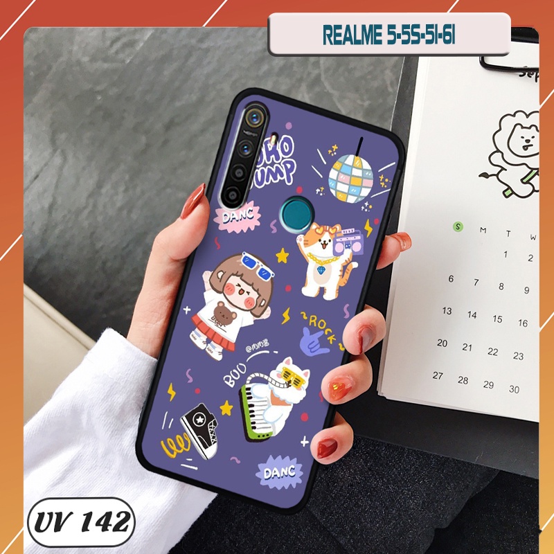 Ốp lưng Realme 5/ 5s/ 5i/ 6i lưng nhám viền dẻo