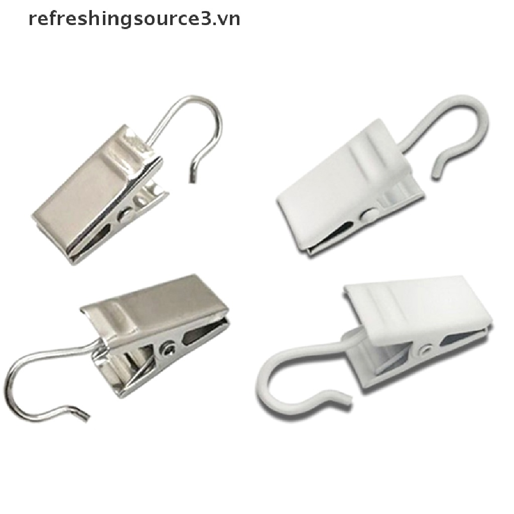 Bộ 10 Móc Rèm Cửa Bằng Kim Loại Chắc Chắn