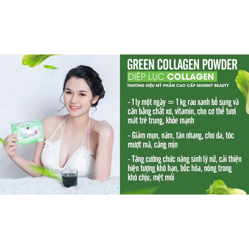 Diệp lục Collagen_ Green Collagen Powder_ khỏe từ bên trong, đẹp từ bên ngoài