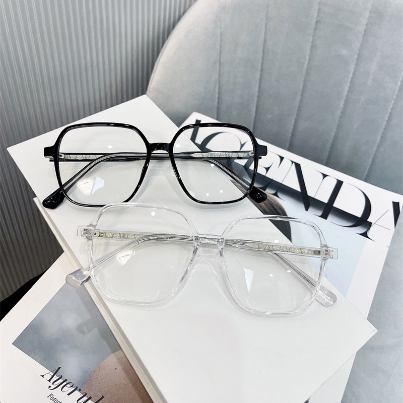 Mắt Kính Gọng Vuông Oversize TR90 Chống Ánh Sáng Xanh Thời Trang Hàn Quốc