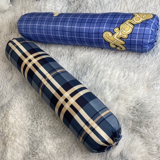 Gối ôm cotton, gối ôm dài ke ô hoa văn cho người lớn.