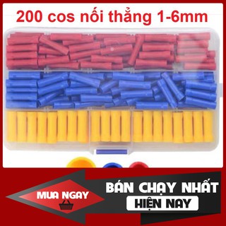 <SIÊUHOT> Cos nối thẳng bọc nhựa 1-6mm hộp 200c