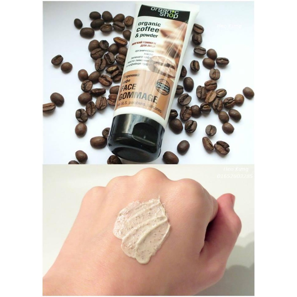 Tẩy da chết da mặt chiết xuất Coffee - Nga