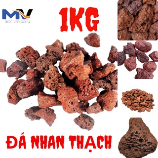 Đá nham thạch đỏ 1kg cho bể cá