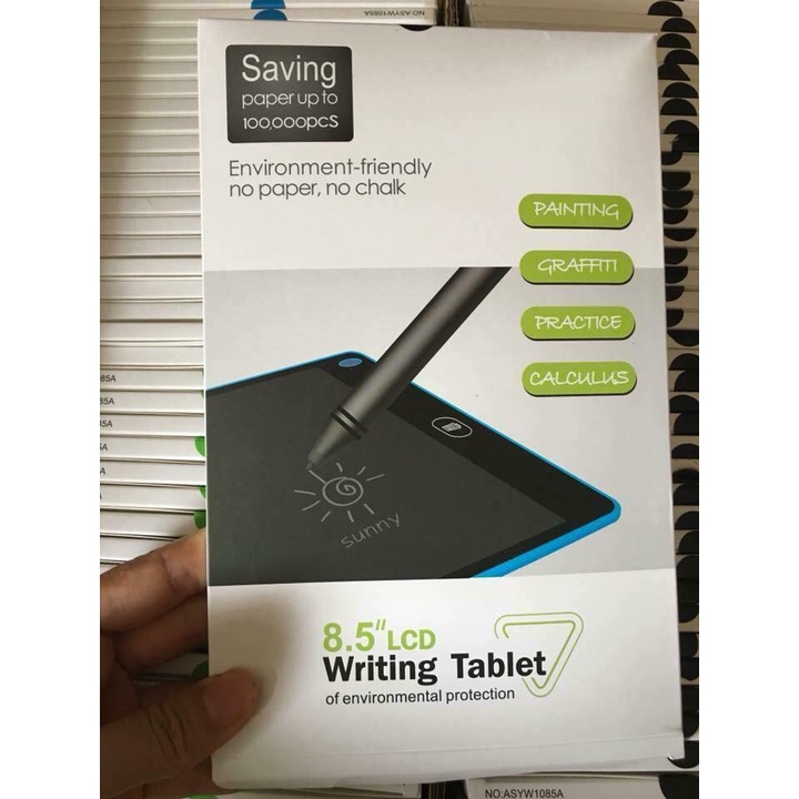 Bảng viết  tự xóa LCD thông minh giúp phát triển tư duy sáng tạo cho bé 8.5 inch