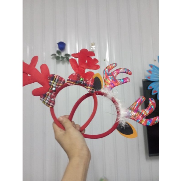 Combo 10 bờm cài tóc noel