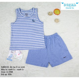 Bộ ba lô sơ sinh kẻ dmb110