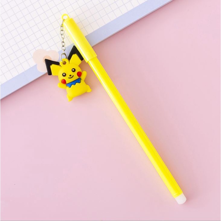 Bút hoạt hình Pikachu Mặt dây chuyền Bút Gel Sáng tạo