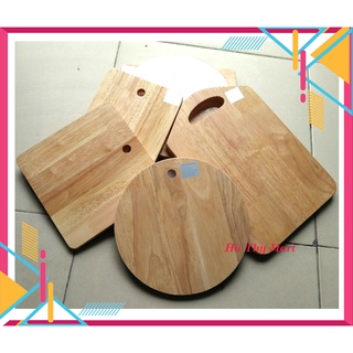 Thớt gỗ cao su tự nhiên Hà Thy đẹp rẻ giá tốt [Nhiều size tròn - chữ nhật- vuông]