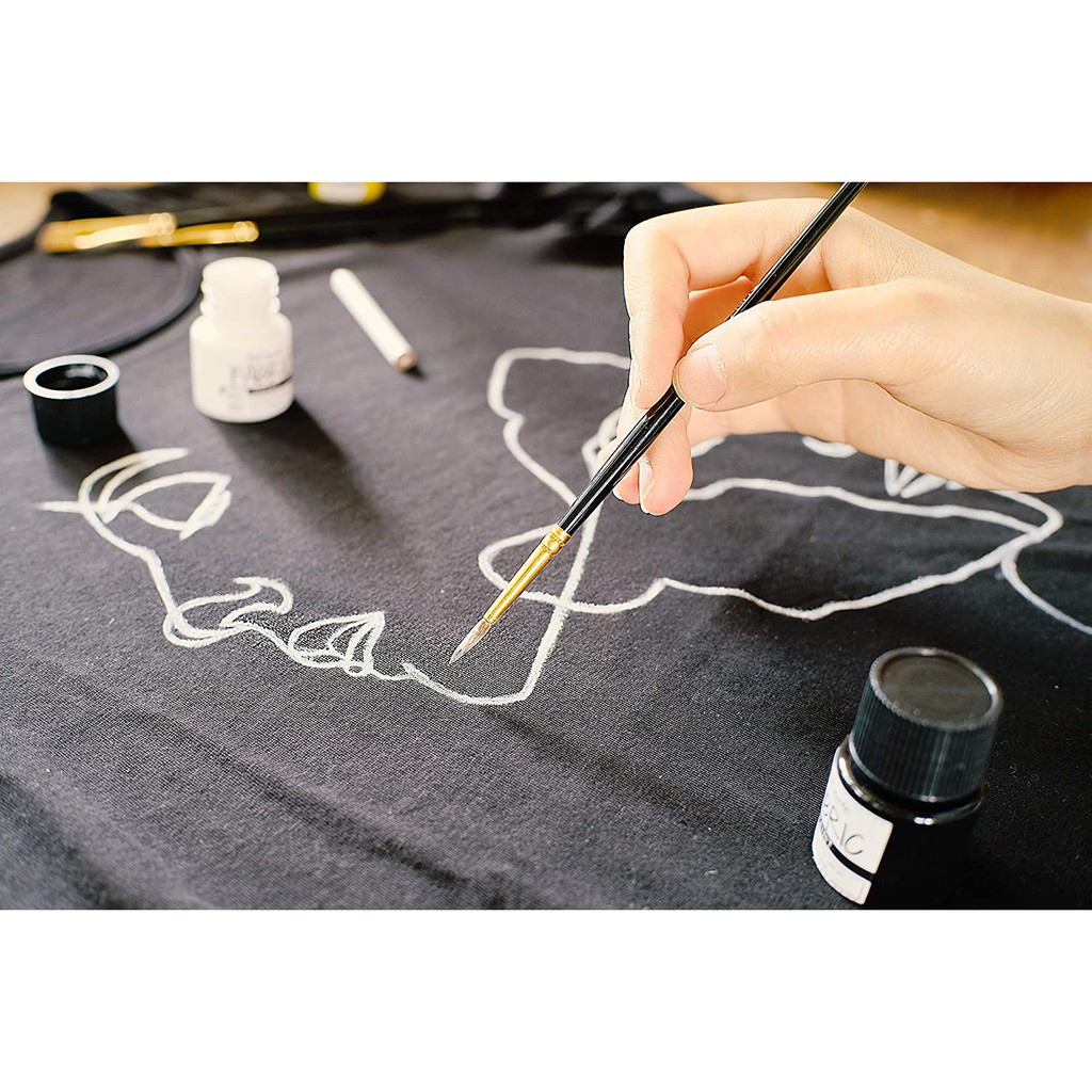 Màu vẽ vải Mont Marte - Fabric Paint 8/12/20/24/36 màu x 20ml ( Hàng Chính Hãng )