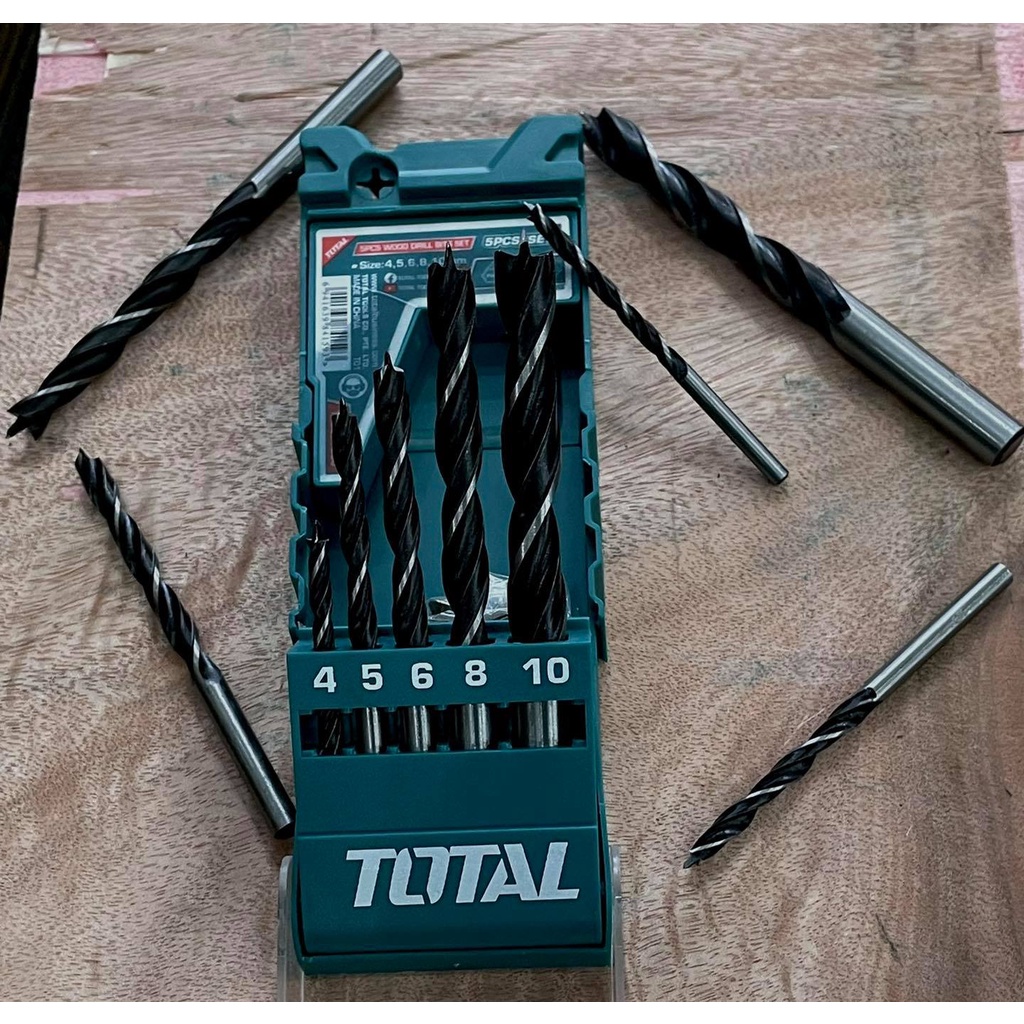 Bộ 5 mũi khoan gỗ Total TACSD7056