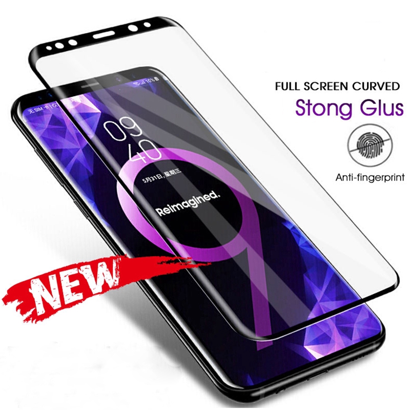 Samsung Galaxy S8 S9 Plus Note 9 8 6D Full Curved Anti Blue-Ray Tempered Glass Screen Protector