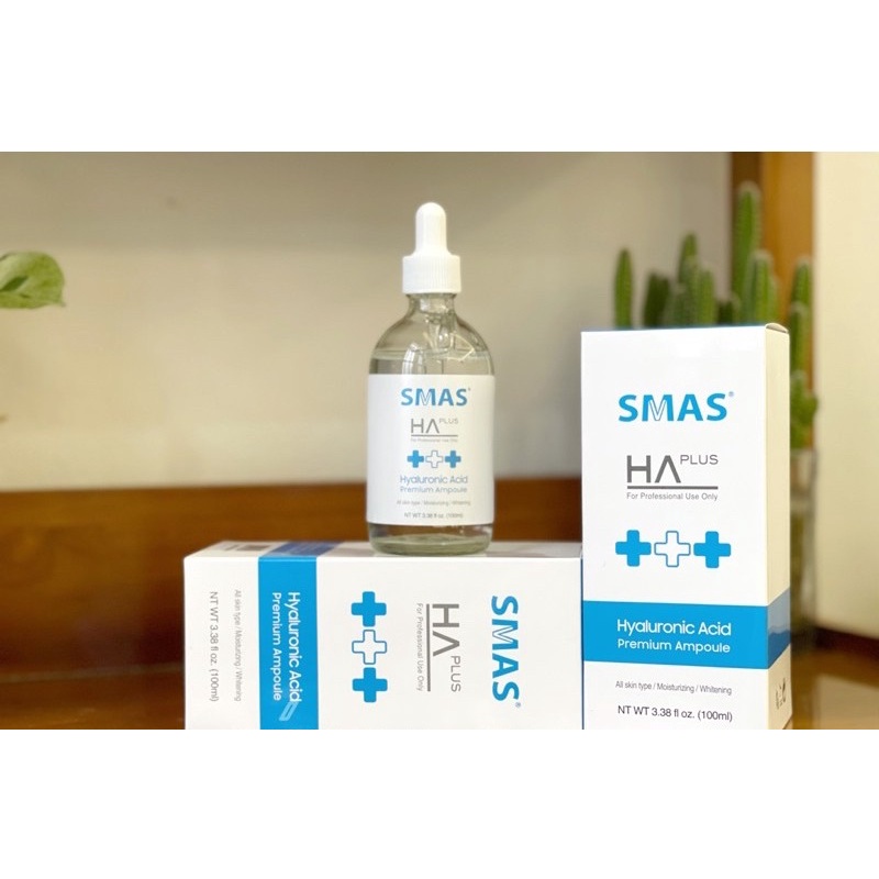 Smas HA Plus Hyaluronic acid 100ml hàn quốc tinh chất dưỡng cấp ẩm sáng da