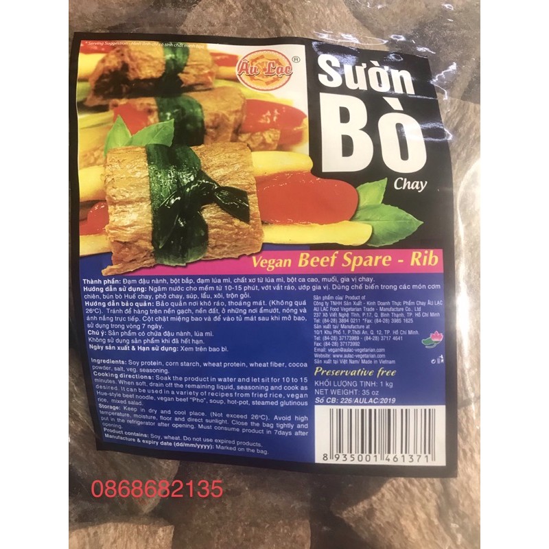 Sườn Bò Chay Âu Lạc