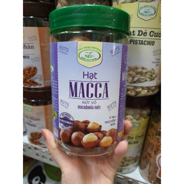 Hạt Macca nứt vỏ hộp 500g