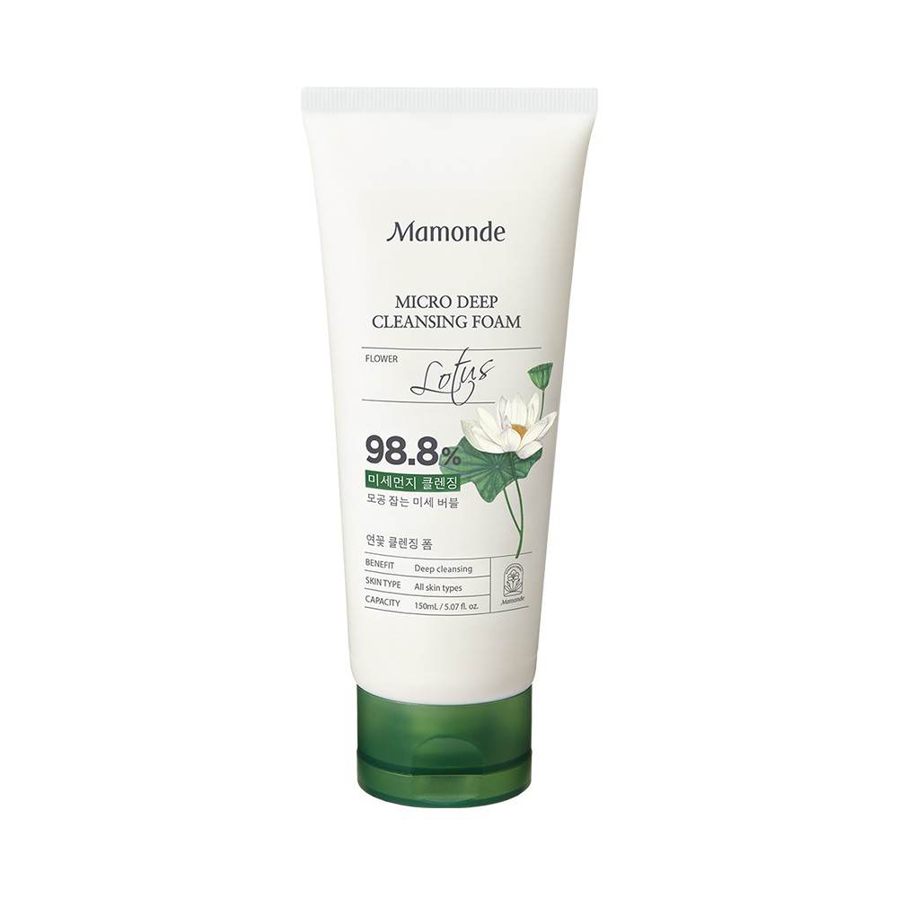 [Mã FMCGMALL -8% đơn 250K] Sữa rửa mặt làm sạch lỗ chân lông mụn đầu đen Mamonde Micro Deep Cleansing Foam 150ml | BigBuy360 - bigbuy360.vn