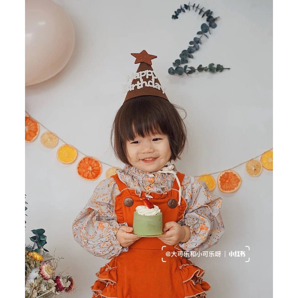 Mũ sinh nhật 3D phong cách Hàn Quốc xinh xắn, phù hợp với mọi lứa tuổi