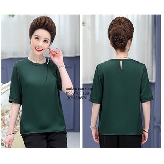 tk2-0620-ÁO KIỂU TRUNG NIÊN NÚT CHUỖI