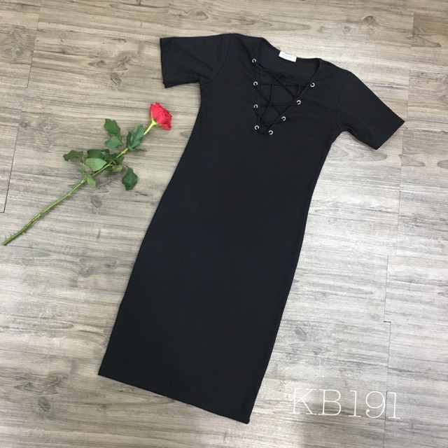 Váy Body Đan Dây Cổ (Kèm ảnh thật) - VN07