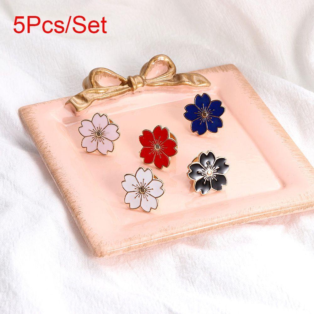 PINEVN Set 5 Ghim CàI ÁO HìNh Hoa Anh ĐàO ThờI Trang Cho Nữ